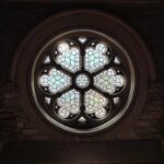 Spire Court Leaded Rose Window