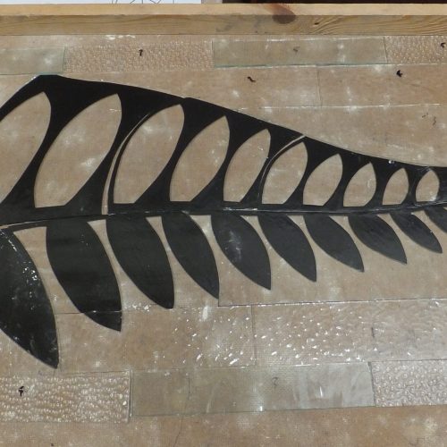 Glass Cut And Painted