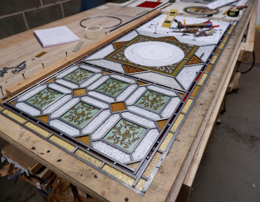 Partially Re leaded Lower Window