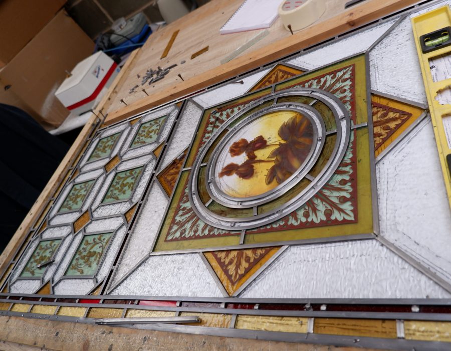 Partially Re Leaded Lower Window