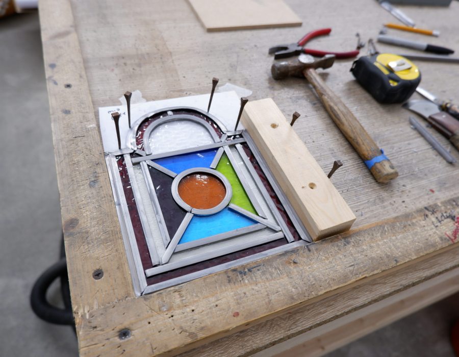 Leaded Small Shaped Panel For Door One